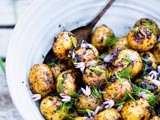 Grilled Potato Salad with Black Garlic Vinaigrette
