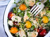 Quinoa Chicken Salad with Heirloom Tomatoes