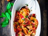 Shaved Carrot Salad with Pistachio and Pomegranate Vinaigrette