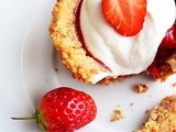 Strawberry Rhubarb Tarts with Almond Crusts