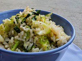Indo Chinese Cabbage Garlic Rice Using Ipot