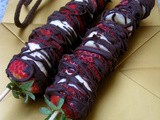 Strawberry Banana Chocolate Drizzled On Skewers: My Take On The Godiva's Creations