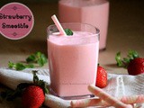 Strawberry Smoothie - 3 Ingredients Smoothie