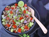 Vegan Black-Eyed Bean Salad | Lobia Salad