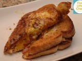 Egg in the Hole Grilled Cheese Sandwich