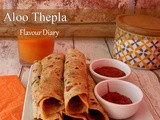 Aloo Thepla dhebra recipe | Gujarati Cuisine |Breakfast Recipe | Flavour Diary