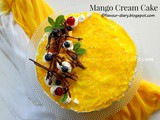 Mango Cream Cake | Cake recipe | Flavour Diary