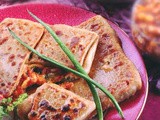 Shahi Stuffed Chicken Paratha