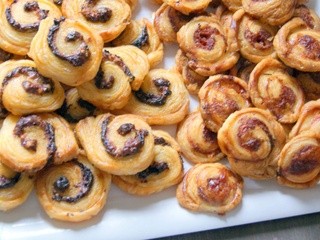 Appetizers: puff pastry pinwheels in 30 min