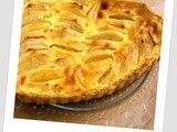 Custardy Apple tart: Tarte aux pommes Alsacienne ou Normande