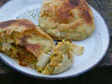 Moroccan baked Rghaifs with vegetables, a family favourite