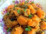 Moroccan sweet potato starter with chermoula