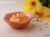 Eggless Mango Ice Cream Recipe  ( No Ice cream Maker )