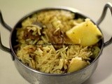 Mutton Potato Biryani / Aloo Murgh Biryani