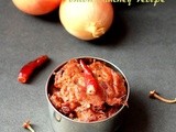 Onion chutney recipe | chutney recipes
