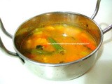 Spring Onions Sambar / Lentil soup with Spring onion