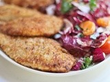 Chicken Cutlets with Radicchio and Tangerie Salad