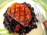 Grilled Chipotle Pork Loin with Chipotle Black Beans