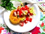 Hot-and Spicy Chickpea Cakes with Pico de Gallo...and Guest Post