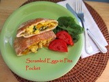 Scrambled Eggs in Pita Pocket