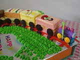 Easy Train Birthday Cake