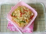 Fried Instant Noodles with Mixed vegetables