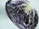 Purple Cabbage Salad & Garnishing it with Halloween theme