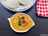 Red Coconut Chutney for Dosa and Idli