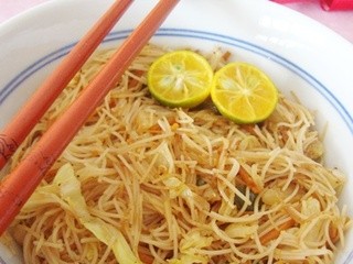 Vegetarian Fried Bee Hoon (Fried Rice Vermicelli)