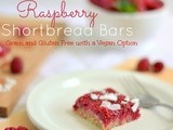 Raw Raspberry Shortbread Bars(Grain and Gluten Free with a Vegan Option)