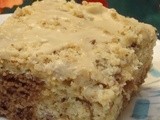 Banana Nutella Cake with Coffee Glaze