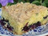 Blueberry Streusel Cake for an Artists' Reception