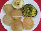 Puri ~ Indian Fried Wheat Puffed Bread