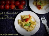 Apple & Tomato Salad using Chickpeas Dressing