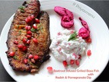 Beetroot Infused Grilled Basa Fish and Radish - Pomegranate Dip / Diet Friendly Recipes - 14 / #100dietrecipes