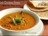 Black Chickpea Gravy / Karupu Kondakadalai Gravy / No onion gravy / Pressure cooker Method