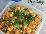 Chickpea Potato Dry Sabji or Curry