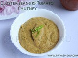 Cluster Beans & Tomato Chutney / Chutney Recipe - 82 / #100chutneys