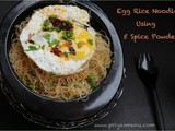 Egg Rice Noodles Using 5 Spice Powder