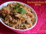 Soya Granules Brown Rice Biryani / Diet - Friendly Recipe - 68 / #100dietrecipes