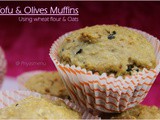 Tofu & Olives Savory Muffin / Diet Friendly Reicpe - 74 / #100dietrecipes