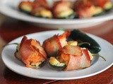 Bacon-wrapped Shrimp Jalapeño Poppers #SundaySupper