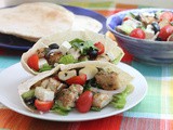 Garlic Lemon Fish Greek Salad Sandwiches #FishFridayFoodies