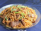 Korean-style Short Rib Noodles (Instant Pot)