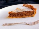 Gingerbread Caramel Pie (using up leftover gingerbread dough)