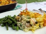 Summer Fish Pie with a Potato Rosti Topping