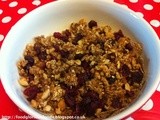 Cranberry, almond and honey Granola