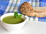 The challenge that comes with eating for two and a recipe for pea and mint soup