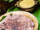 Murungailai Ragi Roti / Drumstick Leaves Ragi Roti