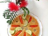 #BakeTogether: Summer All-Year Round Papaya and Longan Cake with Lime Syrup